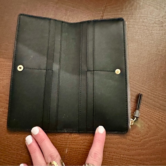 Tory Burch-Walker Embossed Zip Slim Wallet, “Night”, NWT, matches Walker Satchel - Picture 3 of 6